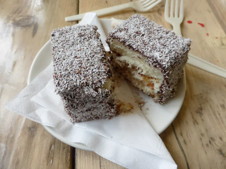 Lamingtons são uma comida tradicional da Austrália